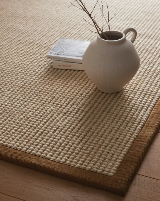 Sisal Boucle Natural/Mocha Border