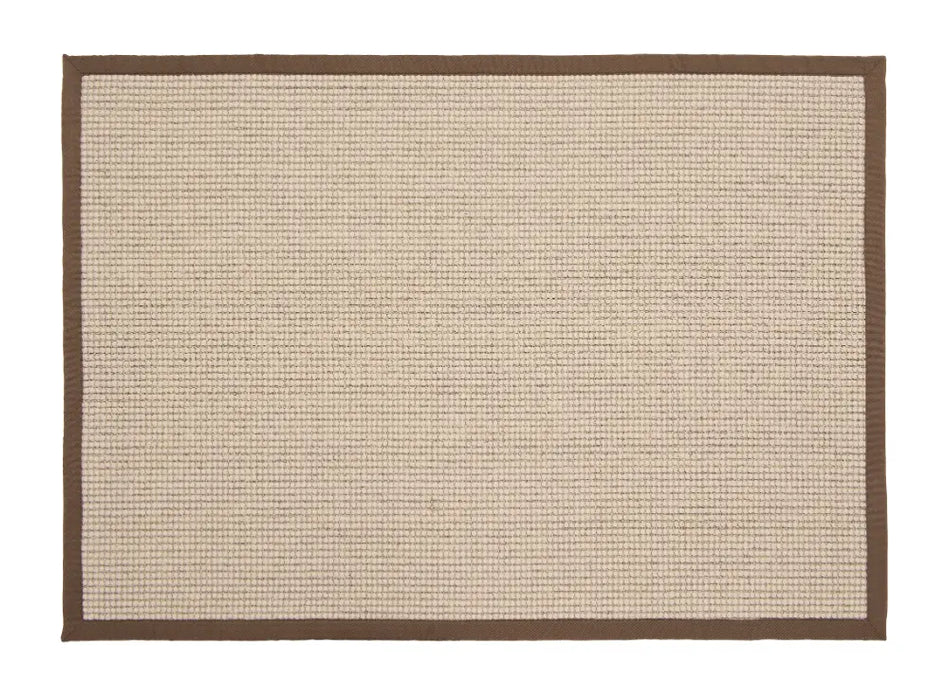 Sisal Boucle Natural/Mocha Border