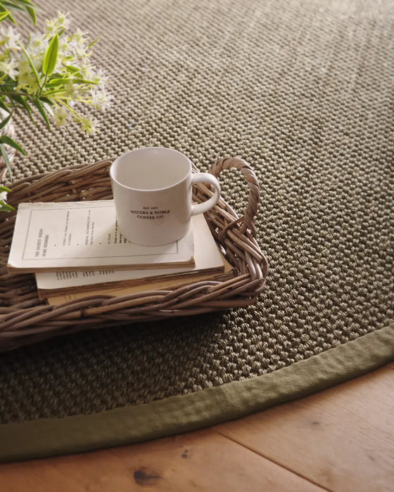 Origins Sisal Sage Green with Sage Green Border Rug