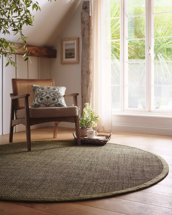 Origins Sisal Sage Green with Sage Green Border Rug