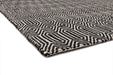 Asiatic sloan black Black Living Room Striped Rug.