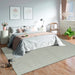 Asiatic sloan duck egg Blue Living Room Striped Rug.