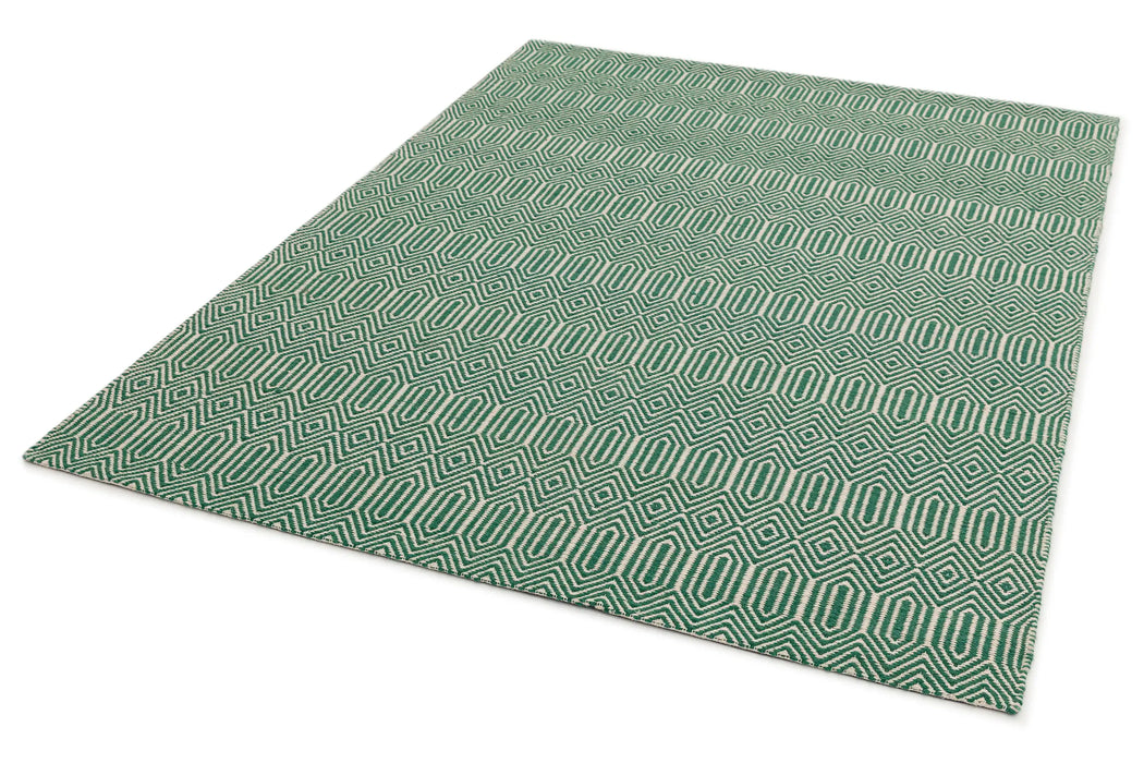 Asiatic sloan green Green Living Room Striped Rug.