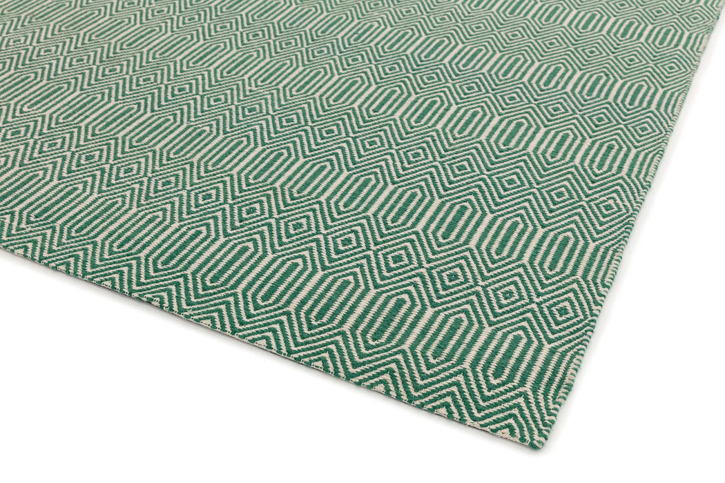 Asiatic sloan green Green Living Room Striped Rug.