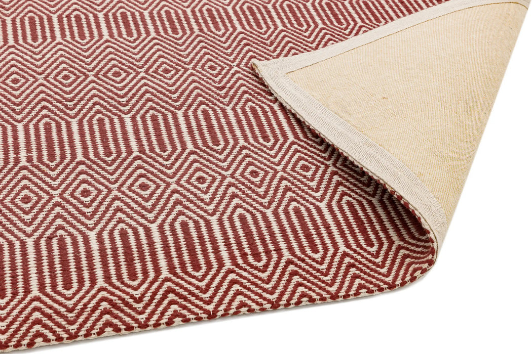 Asiatic sloan marsala Red Living Room Striped Rug.