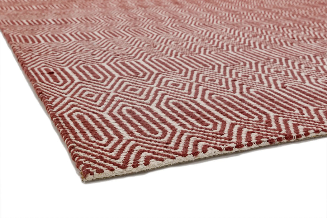 Asiatic sloan marsala Red Living Room Striped Rug.