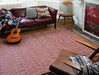 Asiatic sloan marsala Red Living Room Striped Rug.