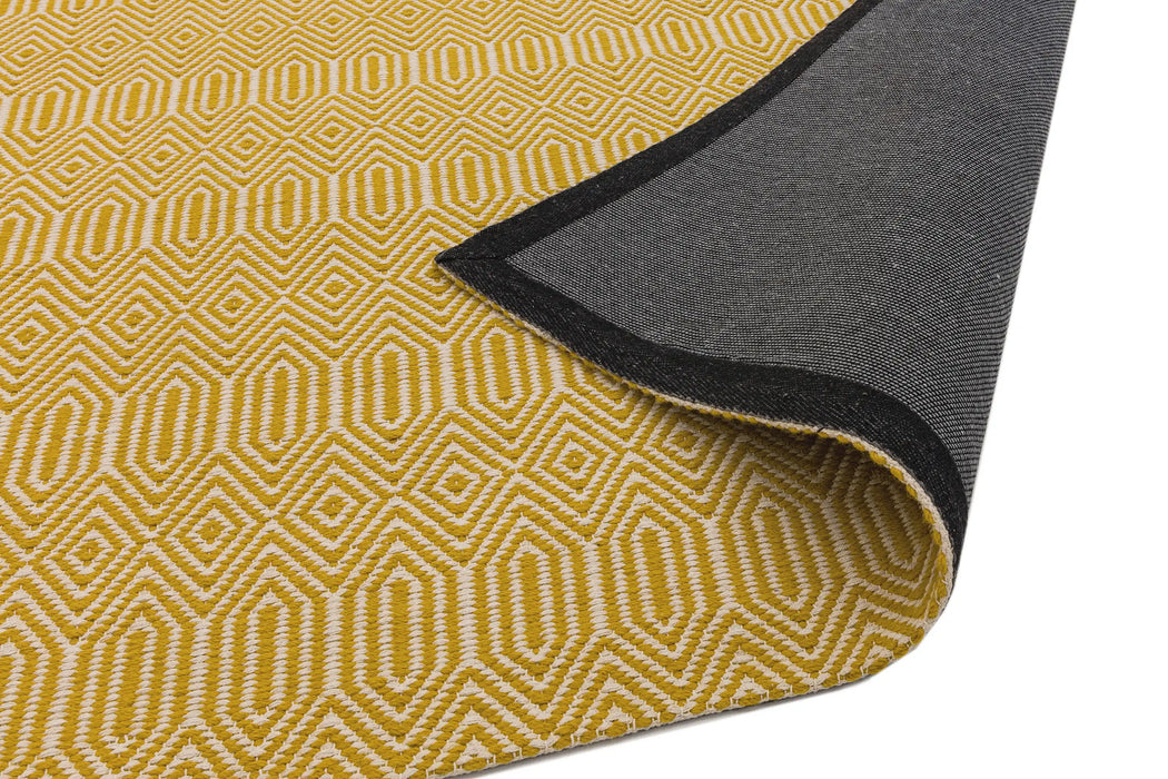 Asiatic sloan mustard Yellow Living Room Striped Rug.