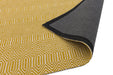 Asiatic sloan mustard Yellow Living Room Striped Rug.