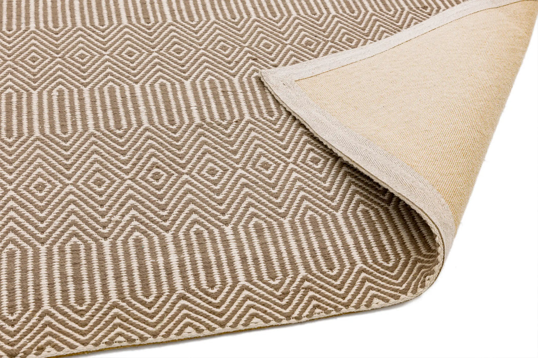 Asiatic sloan taupe Brown Living Room Striped Rug.