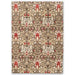 Morris & Co morris and co snakeshead chocolate spice 127200 Brown, Multicoloured, Red Living Room Wool Rug.