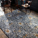 Morris & Co morris and co snakeshead indigo 127208 Blue, Multicoloured Living Room Wool Rug.
