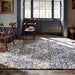 Morris & Co morris and co snakeshead indigo 127208 Blue, Multicoloured Living Room Wool Rug.