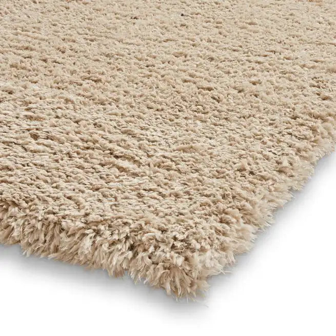 Think Rugs solace think 0961 beige Beige Living Room Shaggy Rug.