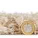 Think Rugs solace think 0961 beige Beige Living Room Shaggy Rug.