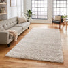 Think Rugs solace think 0961 ivory Ivory Living Room Shaggy Rug.