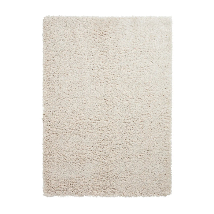 Think Rugs solace think 0961 ivory Ivory Living Room Shaggy Rug.
