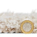 Think Rugs solace think 0961 ivory Ivory Living Room Shaggy Rug.