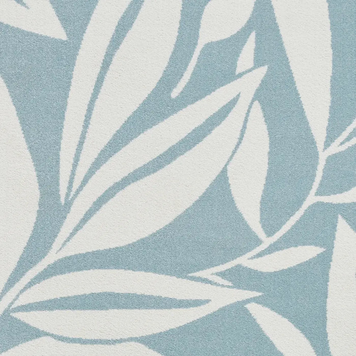 Catherine Lansfield Sorral Leaves Botanical Blue Rug