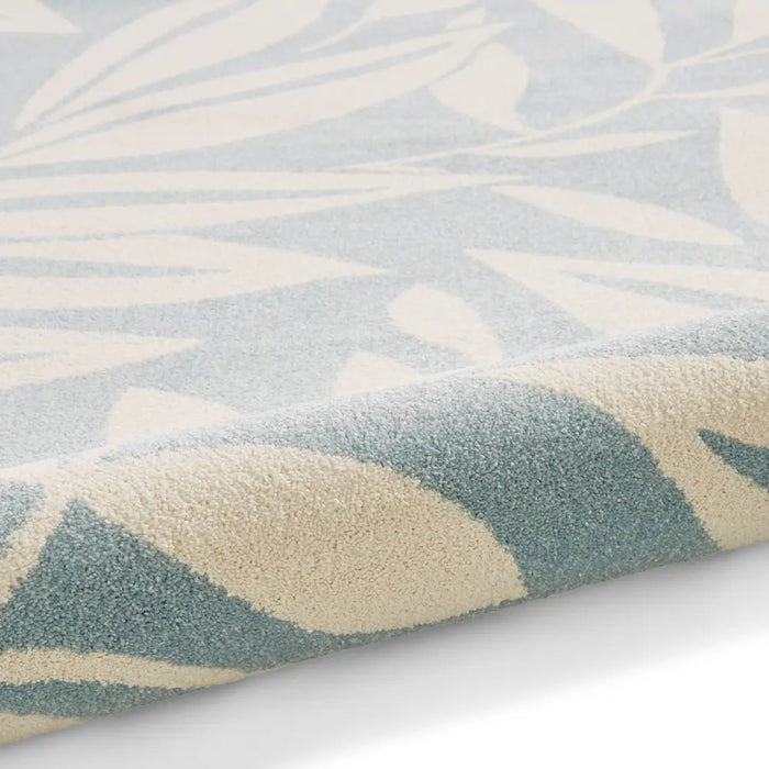 Catherine Lansfield Sorral Leaves Botanical Blue Rug