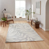Catherine Lansfield Sorral Leaves Botanical Grey Rug