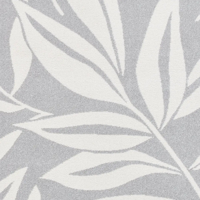 Catherine Lansfield Sorral Leaves Botanical Grey Rug