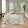 Catherine Lansfield Sorral Leaves Botanical Sage Green Rug