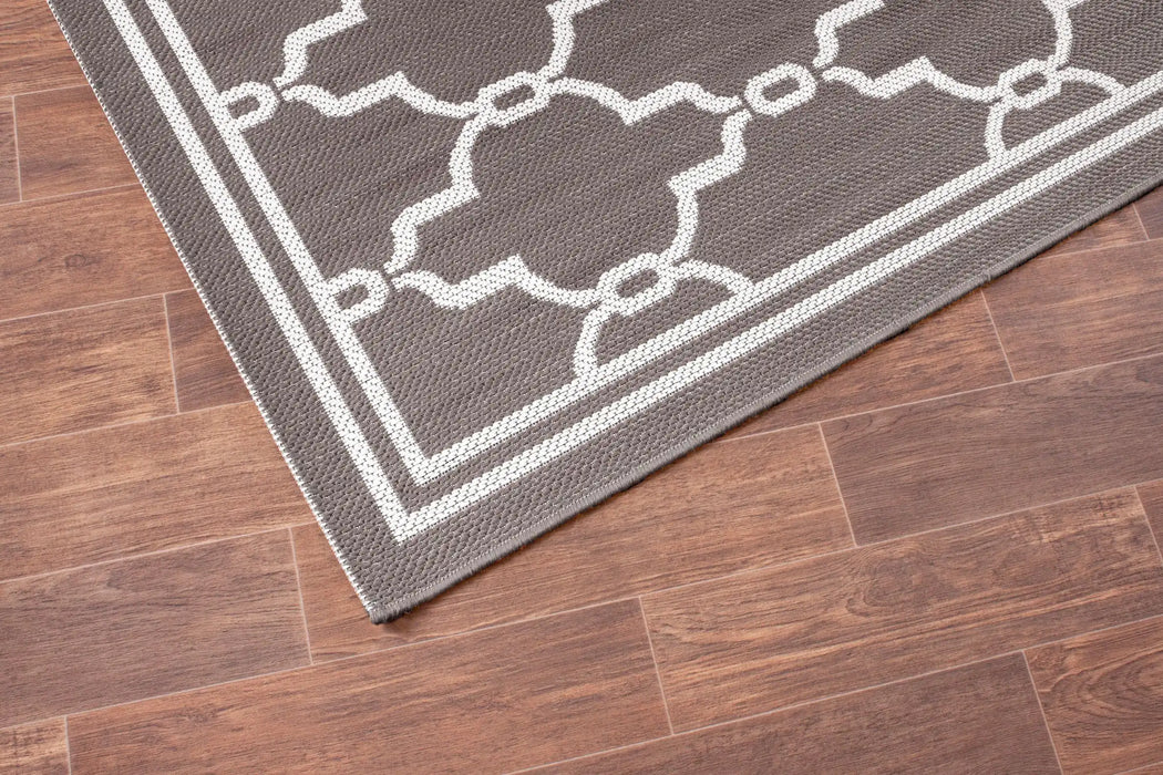 Rug Style terrace outdoor spanish tile grey Grey Living Room Geometric Rug.