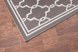 Rug Style terrace outdoor spanish tile grey Grey Living Room Geometric Rug.