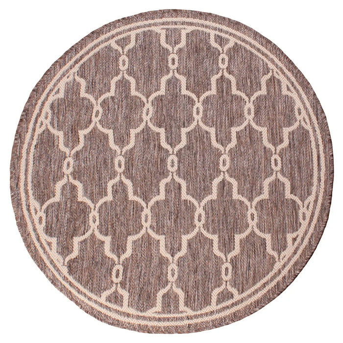 Rug Style terrace outdoor spanish tile taupe Brown Living Room Geometric Rug.