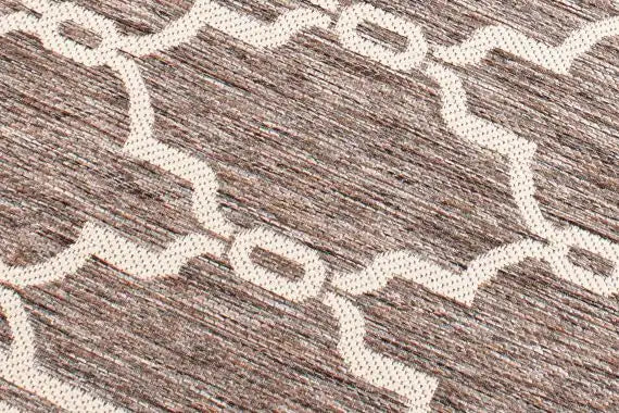Rug Style terrace outdoor spanish tile taupe Brown Living Room Geometric Rug.