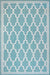 Rug Style terrace outdoor spanish tile teal Teal Living Room Geometric Rug.