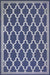 Rug Style terrace outdoor spanish tile blue Blue Living Room Geometric Rug.