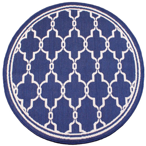 Rug Style terrace outdoor spanish tile blue Blue Living Room Geometric Rug.