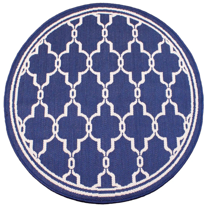 Rug Style terrace outdoor spanish tile blue Blue Living Room Geometric Rug.