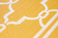 Rug Style terrace outdoor spanish tile gold Yellow Living Room Geometric Rug.