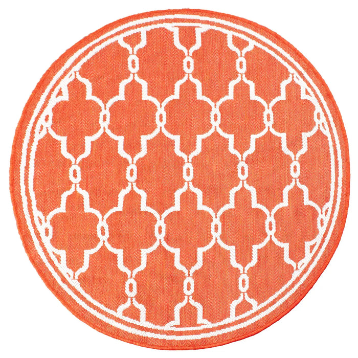 Rug Style terrace outdoor spanish tile terracotta Orange Living Room Geometric Rug.