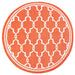 Rug Style terrace outdoor spanish tile terracotta Orange Living Room Geometric Rug.