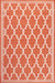 Rug Style terrace outdoor spanish tile terracotta Orange Living Room Geometric Rug.