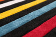 URCO spectra stilo Black, Multicoloured Living Room Geometric Rug.
