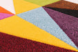URCO spectra tampa Multicoloured Living Room Geometric Rug.
