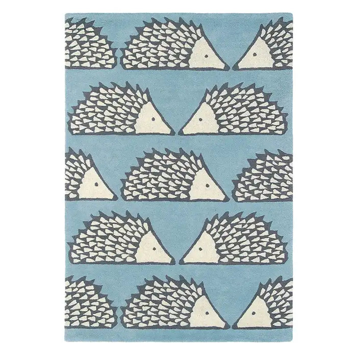 Scion scion hand tufted spike marine 26808 Blue Living Room Wool Rug.