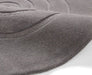 Think Rugs spiral grey Grey  Wool Rug.