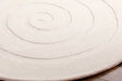 Think Rugs spiral ivory Ivory  Wool Rug.