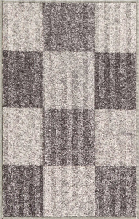 Serdim Rugs gel back square grey Grey Living Room Geometric Rug.
