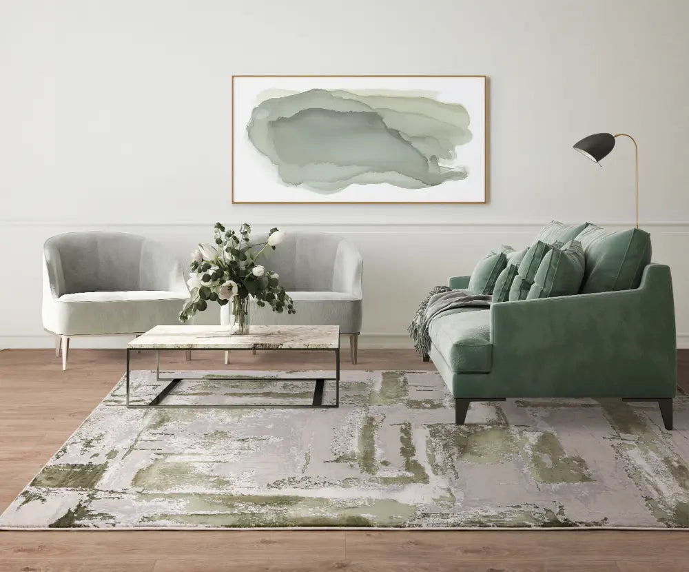 Stellar ST08 Green Green Rug — RugsDirect Online