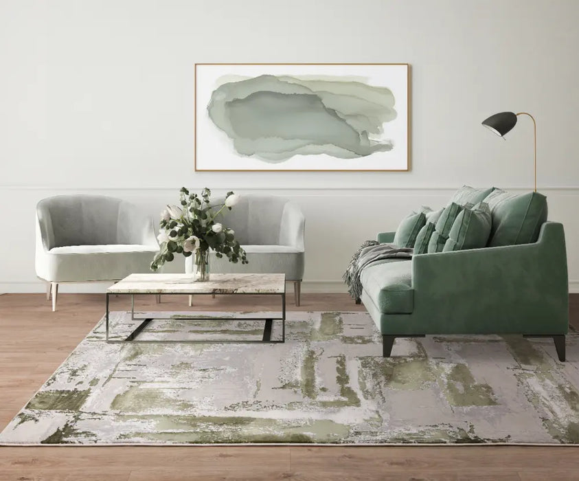 Stellar ST08 Green Green Rug — RugsDirect Online