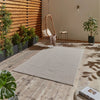 Think Rugs stitch outdoor stitch 9682 beige black Beige, Black Outdoor  Flat Weave Rug.
