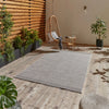 Think Rugs stitch outdoor stitch 9682 silver black Grey, Black Outdoor  Flat Weave Rug.