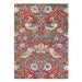 Morris & Co strawberry thief crimson 027700 Multicoloured, Red Living Room Floral Rug.